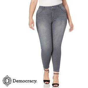 Democracy “AB” Solution Long Grey Denim Jeggings